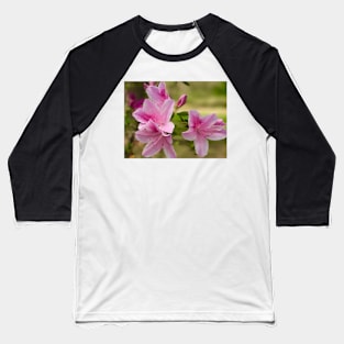 Pink Azalea Baseball T-Shirt